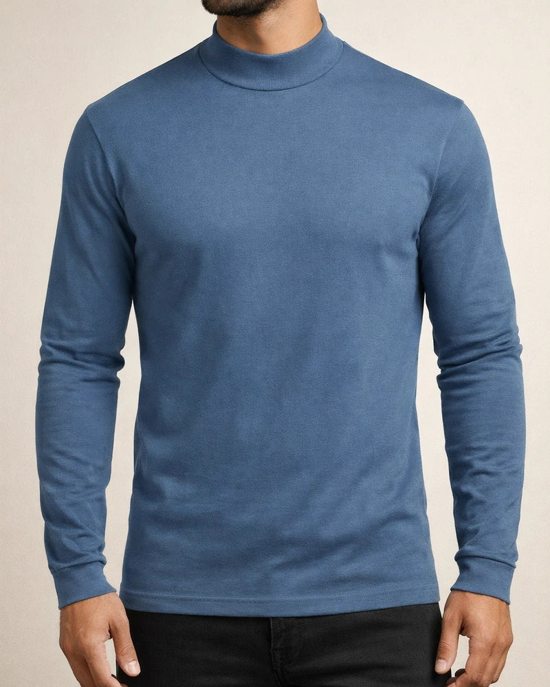 Men's Fall and Winter Thickened Warm High-neck Long-sleeved T-shirt Men's Bottoming Shirt De Velvet | JRSEE:f822081c-502a-4f83-82bf-0dad415ae258
