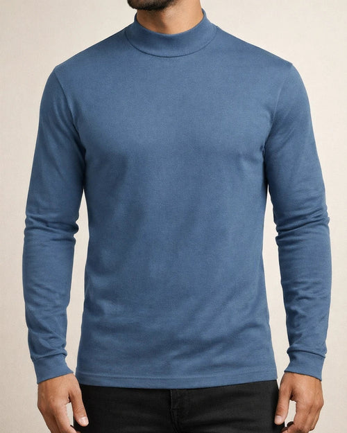 Men's Fall and Winter Thickened Warm High-neck Long-sleeved T-shirt Men's Bottoming Shirt De Velvet | JRSEE:f822081c-502a-4f83-82bf-0dad415ae258