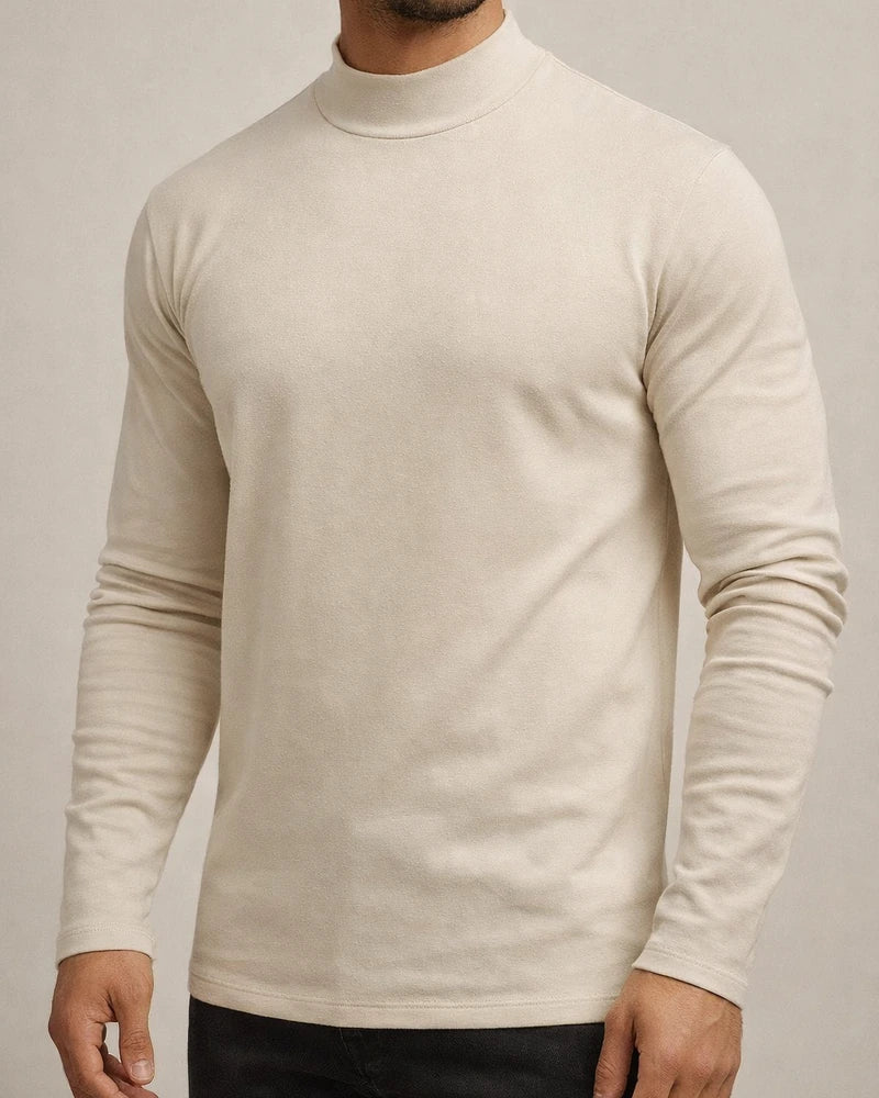 Men's Fall and Winter Thickened Warm High-neck Long-sleeved T-shirt Men's Bottoming Shirt De Velvet | JRSEE:02f9359b-fd34-4487-9f11-1924ae26eb76