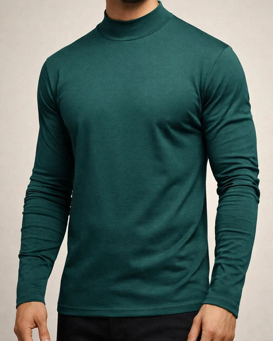 Men's Fall and Winter Thickened Warm High-neck Long-sleeved T-shirt Men's Bottoming Shirt De Velvet | JRSEE:b1db4858-edb9-4037-8178-bd43515bbdb9