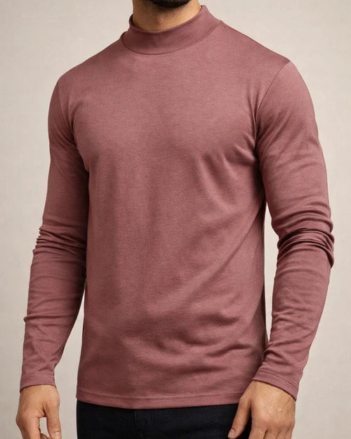 Men's Fall and Winter Thickened Warm High-neck Long-sleeved T-shirt Men's Bottoming Shirt De Velvet | JRSEE:5a00f059-7e1f-47d0-a9c7-0e88f5be0495