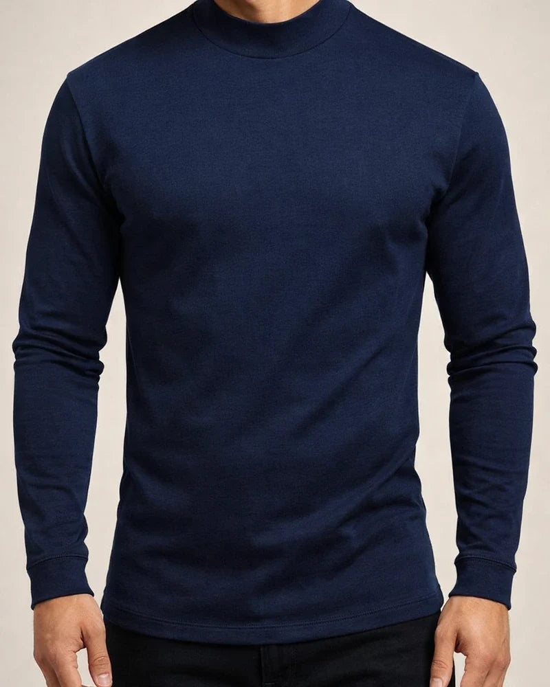 Men's Fall and Winter Thickened Warm High-neck Long-sleeved T-shirt Men's Bottoming Shirt De Velvet | JRSEE:9f81a214-e1d4-473d-a710-f1306238ecde