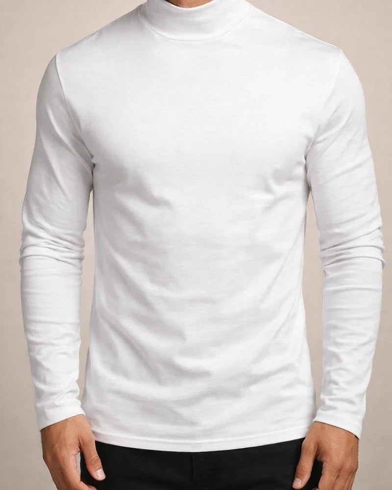 Men's Fall and Winter Thickened Warm High-neck Long-sleeved T-shirt Men's Bottoming Shirt De Velvet | JRSEE:1df68353-ba89-4878-a010-3564055e71c2