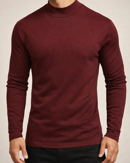Men's Fall and Winter Thickened Warm High-neck Long-sleeved T-shirt Men's Bottoming Shirt De Velvet | JRSEE:3b6e8aed-b838-4394-a57a-9765ea74727f