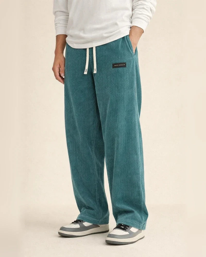 Men's Fall New Arrival Comfortable Long Pants Loose-Fit Corduroy Fabric Casual Pants | JRSEE:0d75ef8b-8ea1-427d-8372-d97a2f2041a3