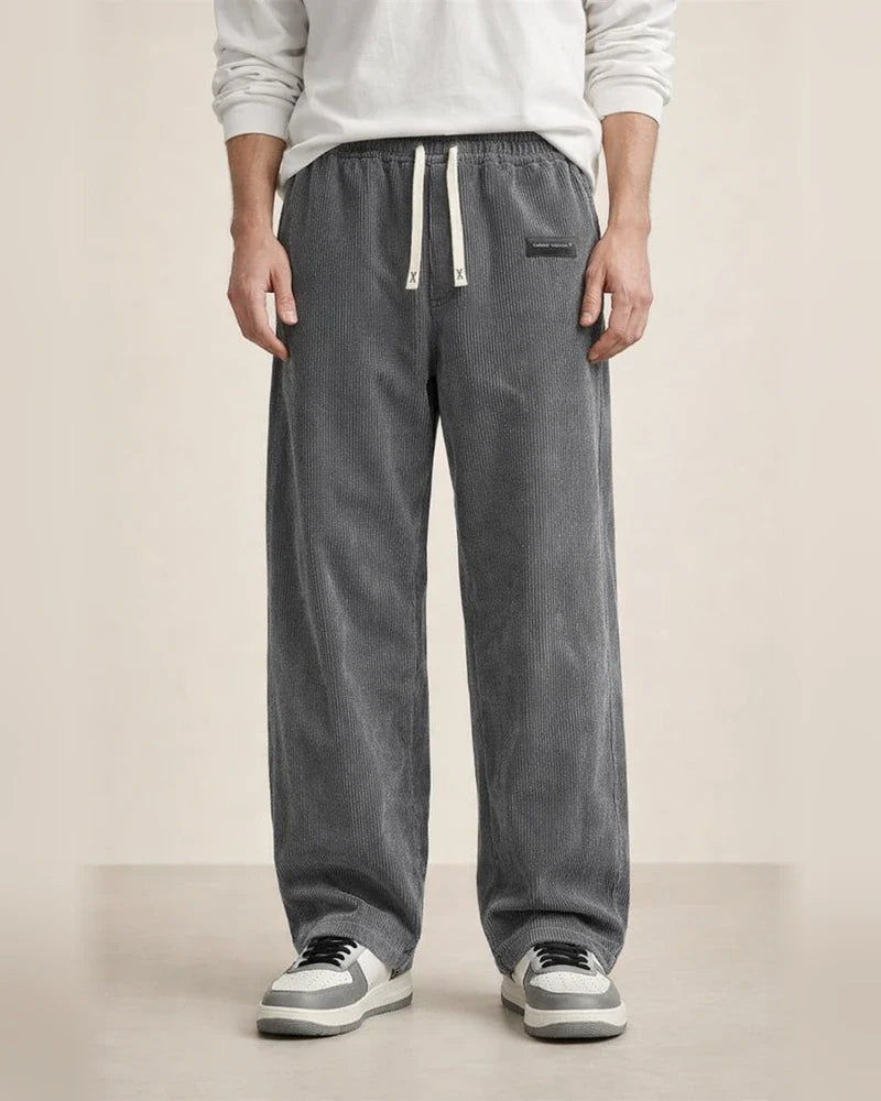 Men's Fall New Arrival Comfortable Long Pants Loose-Fit Corduroy Fabric Casual Pants | JRSEE:6f7a65bc-ca08-46d6-aa7e-92e40e0c27fc