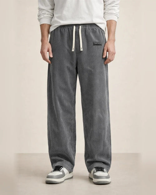 Men's Fall New Arrival Comfortable Long Pants Loose-Fit Corduroy Fabric Casual Pants | JRSEE:6f7a65bc-ca08-46d6-aa7e-92e40e0c27fc