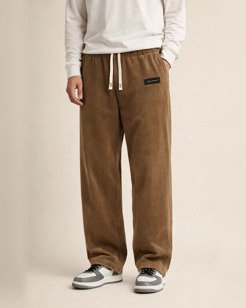 Men's Fall New Arrival Comfortable Long Pants Loose-Fit Corduroy Fabric Casual Pants | JRSEE:0398354b-cead-419b-9f41-e78cec31b13f