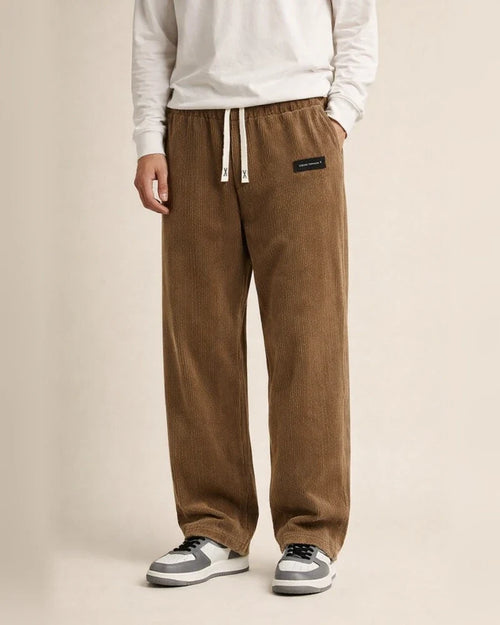 Men's Fall New Arrival Comfortable Long Pants Loose-Fit Corduroy Fabric Casual Pants | JRSEE:0398354b-cead-419b-9f41-e78cec31b13f