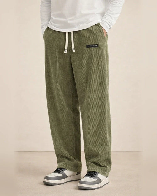 Men's Fall New Arrival Comfortable Long Pants Loose-Fit Corduroy Fabric Casual Pants | JRSEE:d35ecf20-6a1e-4839-8f4c-67eb1994e60b