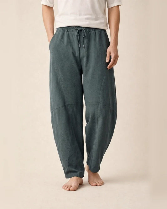 Men's Fashion Pants Large Size Cotton and Linen Casual Pants Chinese Style Harem Pants | JRSEE:071a9601-4e77-4609-8c21-ffd072d470c0