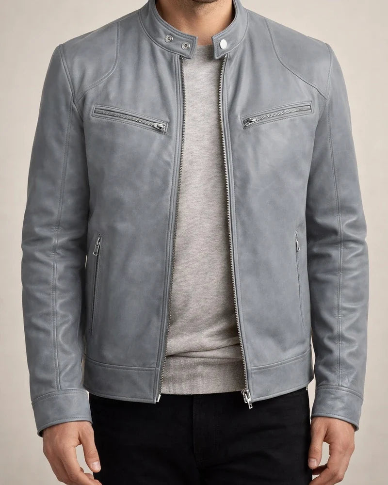 Men's Faux Leather Jacket Biker Jacket Motorcycle Jacket Thermal Warm Windproof Rain Waterproof Daily Wear Zipper Stand Collar Simple Casual Jacket Outerwear Solid Color Full Zip Black Brown | JRSEE:44357733-f4fc-4ad0-bff9-97939379f7fc