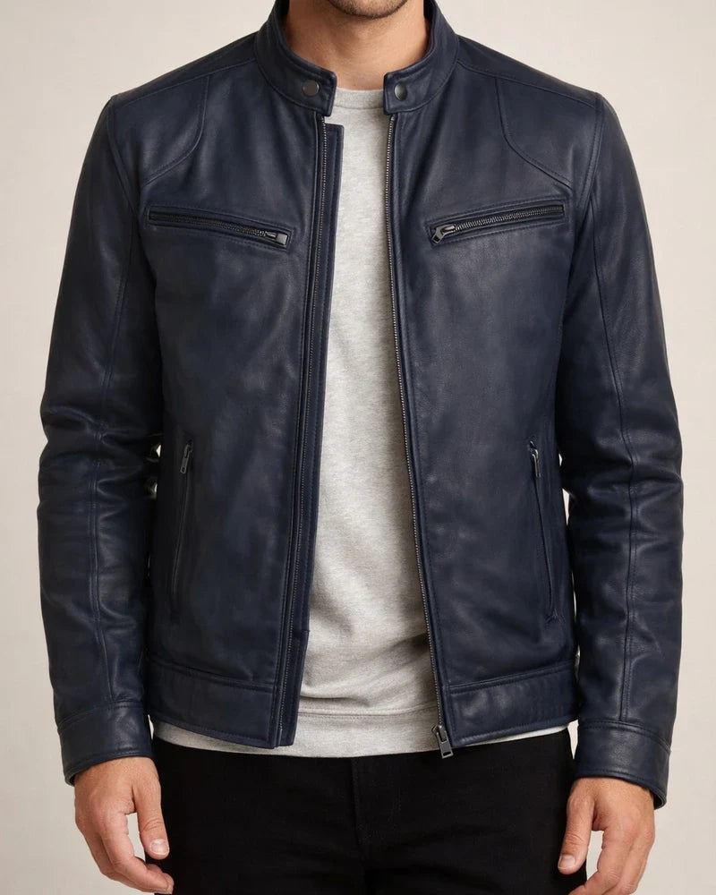 Men's Faux Leather Jacket Biker Jacket Motorcycle Jacket Thermal Warm Windproof Rain Waterproof Daily Wear Zipper Stand Collar Simple Casual Jacket Outerwear Solid Color Full Zip Black Brown | JRSEE:b1b9df1e-8919-4b4d-b009-955e363cd5d2