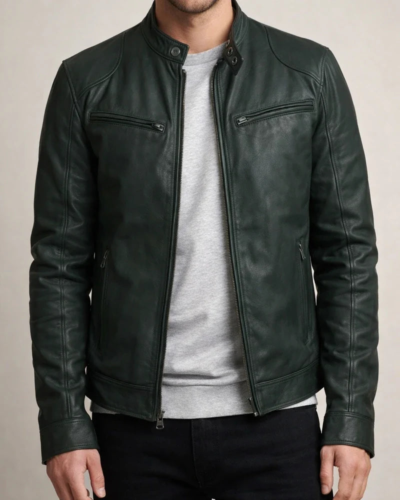 Men's Faux Leather Jacket Biker Jacket Motorcycle Jacket Thermal Warm Windproof Rain Waterproof Daily Wear Zipper Stand Collar Simple Casual Jacket Outerwear Solid Color Full Zip Black Brown | JRSEE:3d33a584-160a-4b9c-9e1a-531ac6ab1eed
