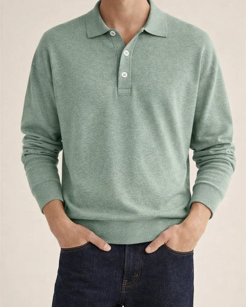 Men's Golf Shirt Knit Polo Street Casual Polo Collar Classic Long Sleeve Fashion Casual Solid Color Plain Button Front Simple Spring & Fall Regular Fit Black White Light Green Pink Wine Navy Blue | JRSEE:7485916d-1df6-444d-9dd8-b18a0db1a4a6