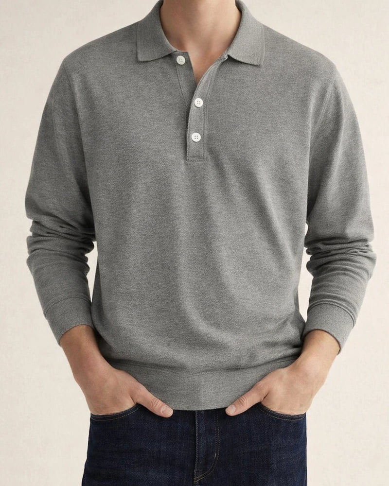 Men's Golf Shirt Knit Polo Street Casual Polo Collar Classic Long Sleeve Fashion Casual Solid Color Plain Button Front Simple Spring & Fall Regular Fit Black White Light Green Pink Wine Navy Blue | JRSEE:d1712d3b-32ff-4fa1-8920-defa405d2b0f