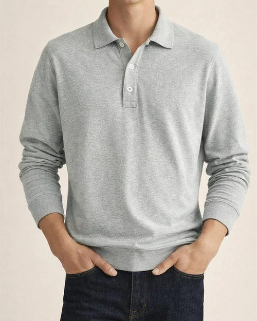 Men's Golf Shirt Knit Polo Street Casual Polo Collar Classic Long Sleeve Fashion Casual Solid Color Plain Button Front Simple Spring & Fall Regular Fit Black White Light Green Pink Wine Navy Blue | JRSEE:d0951a6f-ceab-4d39-8da3-34caad07b392