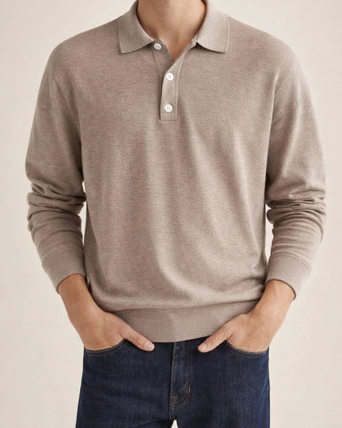 Men's Golf Shirt Knit Polo Street Casual Polo Collar Classic Long Sleeve Fashion Casual Solid Color Plain Button Front Simple Spring & Fall Regular Fit Black White Light Green Pink Wine Navy Blue | JRSEE:646eb535-0b2b-405e-8bdc-2e7db7184da5
