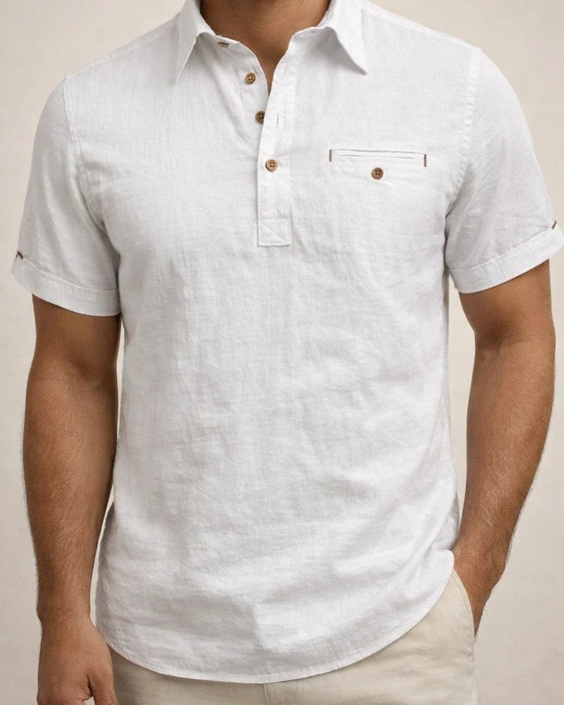 Men's Hawaii Short-sleeved Beach Shirts Lapel Men's Shirts Cotton Linen Tops | JRSEE:5e78e652-14ce-4655-8493-4b49866d3ae1