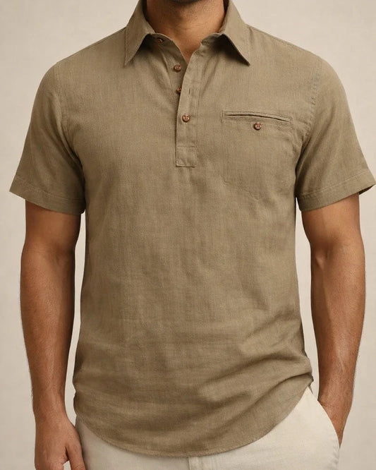 Men's Hawaii Short-sleeved Beach Shirts Lapel Men's Shirts Cotton Linen Tops | JRSEE:82bdb386-5d30-4b34-824b-4c046310c0d2