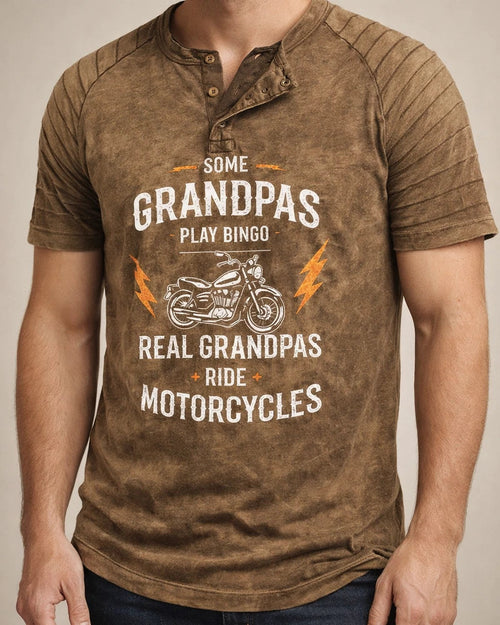 Men's Henley Shirt Raglan T Shirt Letter Graphic Prints Motorcycle Henley | JRSEE:b79ca1d3-9f63-4b82-83bf-7900410d5919