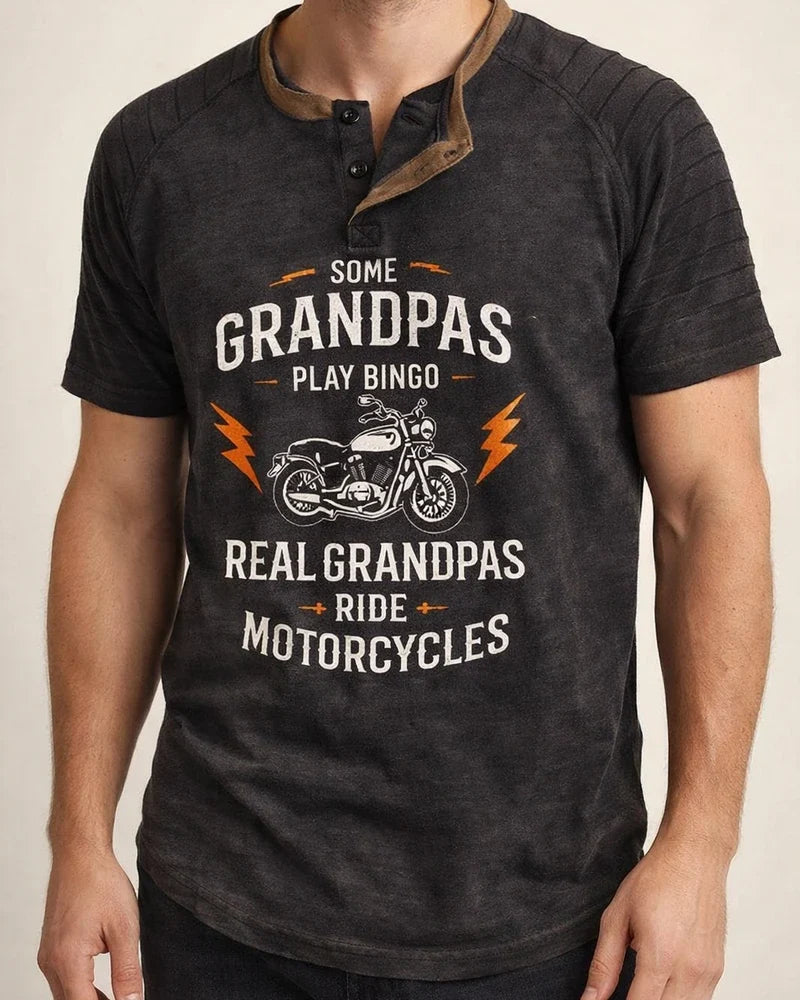 Men's Henley Shirt Raglan T Shirt Letter Graphic Prints Motorcycle Henley | JRSEE:c7396ba6-1927-4e4a-9bfe-fa0cb8581d68