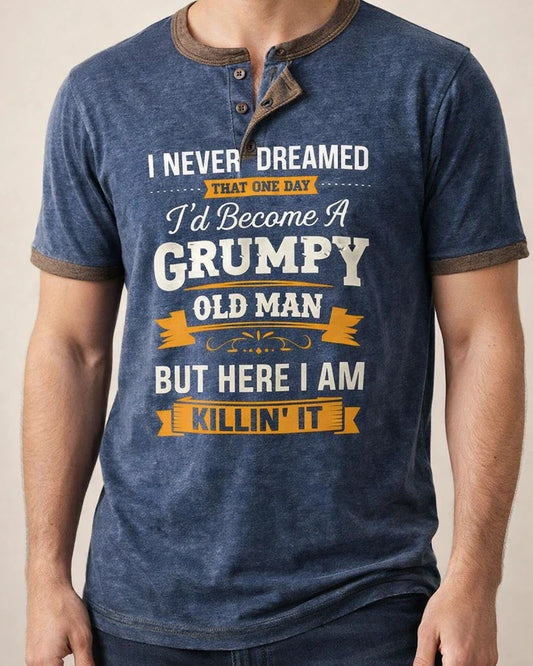 Men's Henley Shirt Tee Graphic Letter Henley Clothing Apparel 3D Print Outdoor Casual Short Sleeve Button-Down Print Fashion Designer Comfortable | JRSEE:9958cc23-20e0-4b25-8d1d-6ecf2f9d2612