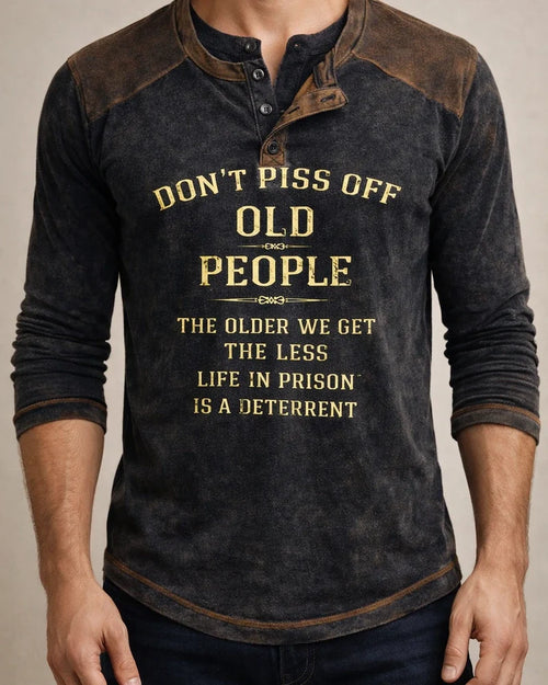 Men's Henley Shirt Tee Graphic Letter Henley Clothing Apparel 3D Print Outdoor Casual Long Sleeve Button-Down Print Fashion Designer Comfortable | JRSEE:41970545-e6f4-4bf0-af62-92cc1d7e983a