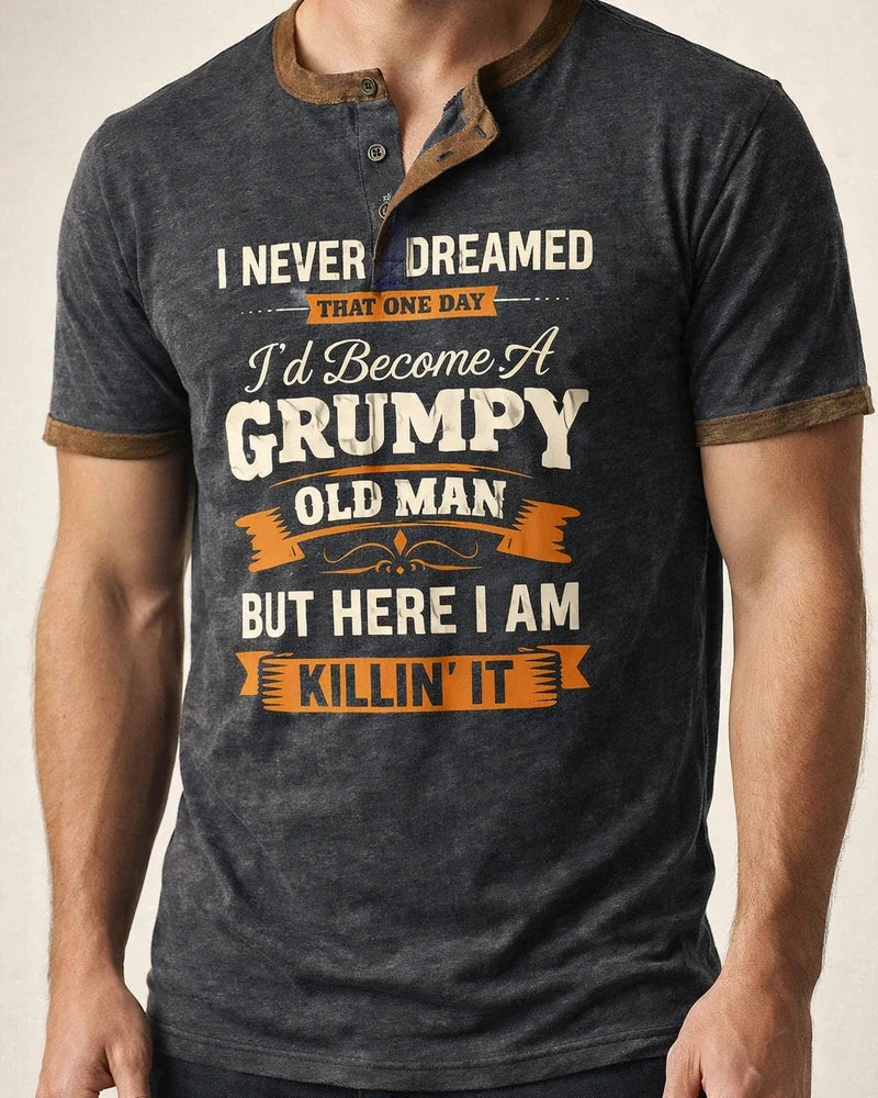 Men's Henley Shirt Tee Graphic Letter Henley Clothing Apparel 3D Print Outdoor Casual Short Sleeve Button-Down Print Fashion Designer Comfortable | JRSEE:7844d647-8473-4794-bfe9-f269b5a1205a