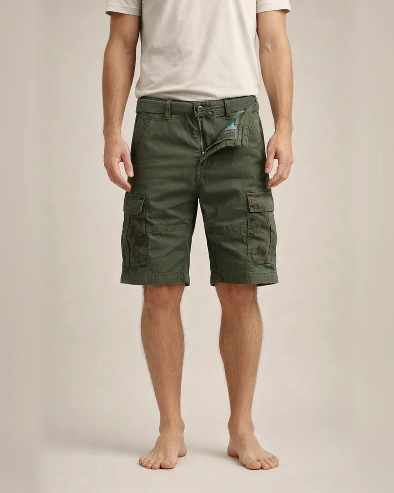 Men's Hiking Cargo Shorts Hiking Shorts Shorts Bottoms Military Camo 10" Multi-Pockets Quick Dry Cotton Army Green Khaki Orange / Belts not included / Knee Length | JRSEE:e1070624-8e02-4448-90bc-cf17990d2283