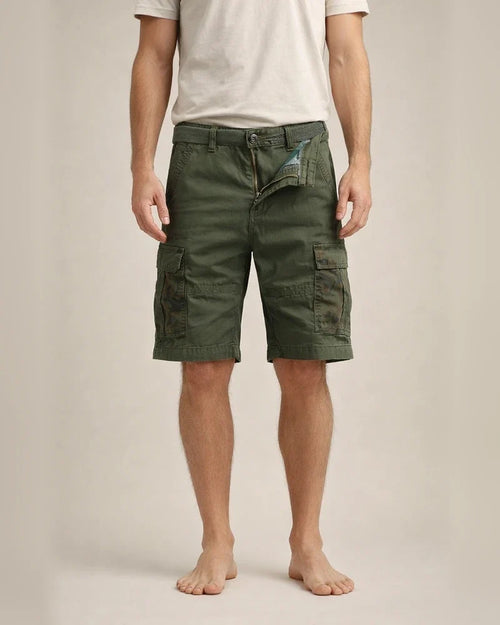 Men's Hiking Cargo Shorts Hiking Shorts Shorts Bottoms Military Camo 10" Multi-Pockets Quick Dry Cotton Army Green Khaki Orange / Belts not included / Knee Length | JRSEE:e1070624-8e02-4448-90bc-cf17990d2283