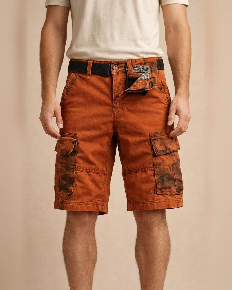 Men's Hiking Cargo Shorts Hiking Shorts Shorts Bottoms Military Camo 10" Multi-Pockets Quick Dry Cotton Army Green Khaki Orange / Belts not included / Knee Length | JRSEE:a37a72a6-23a7-4b4f-adf5-b2b9c3eef04f