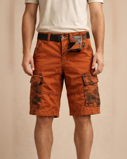 Men's Hiking Cargo Shorts Hiking Shorts Shorts Bottoms Military Camo 10" Multi-Pockets Quick Dry Cotton Army Green Khaki Orange / Belts not included / Knee Length | JRSEE:a37a72a6-23a7-4b4f-adf5-b2b9c3eef04f
