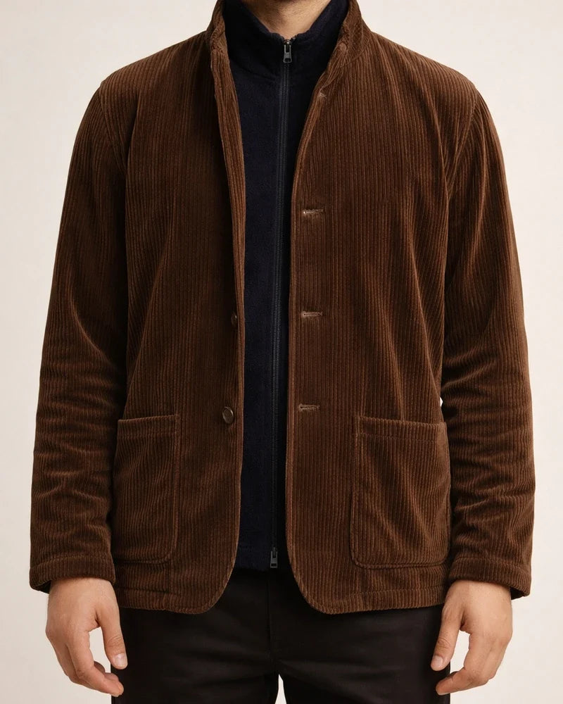 Men's Jacket Brown Fashion Trend Jacket Lapel Cardigan Solid Color Knitted Jacket | JRSEE:ce2db66d-f535-4893-9c61-b08e78fcf0c3