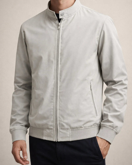 Men's Jacket Outerwear Summer Lightweight Spring/Fall Oversized Casual Stand Collar Jacket | JRSEE:cd35f44d-31ba-43ec-a931-c05700e4c291