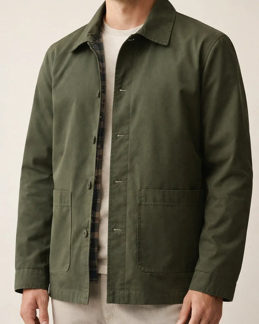 Men's Jacket Windproof Daily Wear Vacation Going out Single Breasted Turndown Streetwear Stylish Business Jacket Outerwear Plain Button Pocket Black khaki Army Green | JRSEE:78faa432-cc43-4888-ab12-84a0300b93b6