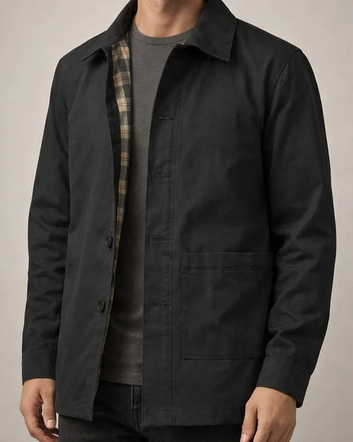 Men's Jacket Windproof Daily Wear Vacation Going out Single Breasted Turndown Streetwear Stylish Business Jacket Outerwear Plain Button Pocket Black khaki Army Green | JRSEE:6a4baf32-b89c-4570-856e-c00c8dccb086