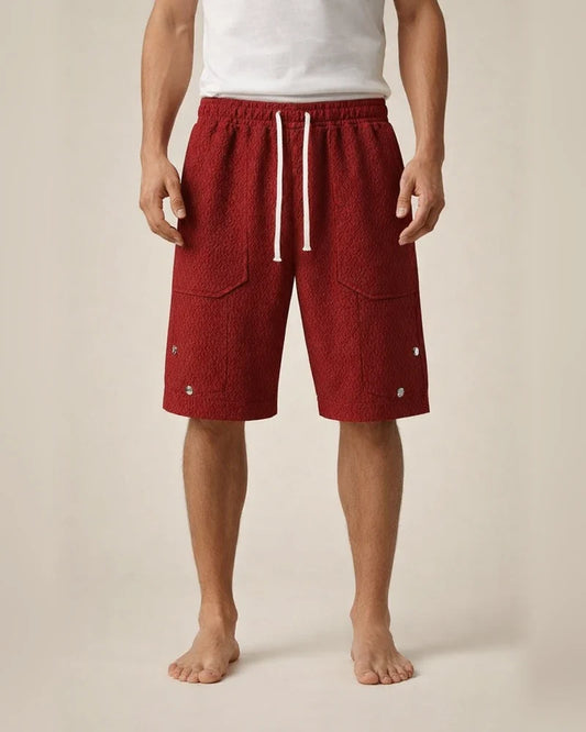 Men's Jacquard Casual Shorts Summer New Five Pants | JRSEE:6d75432d-a2f8-4fbc-8af7-0f61269ba1fb
