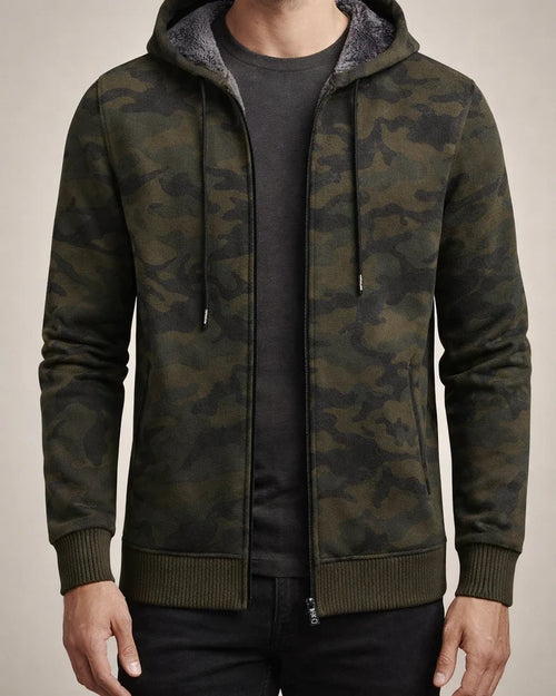 Men's Knitwear Jacket Autumn and Winter New Trend Cardigan Camouflage Hooded Jacket Sweater Men's | JRSEE:c8516ed0-c769-4b43-a024-8f3cbd08c78d