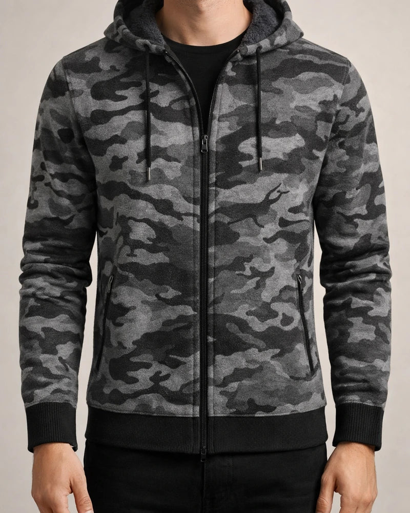Men's Knitwear Jacket Autumn and Winter New Trend Cardigan Camouflage Hooded Jacket Sweater Men's | JRSEE:bb74f414-fd51-4280-97d7-0c71acf576c7
