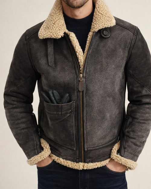 Men's Large Pocket Zippered Padded Coat | JRSEE:c01e4c4a-e997-4d54-a54c-2a6c37bd7d92
