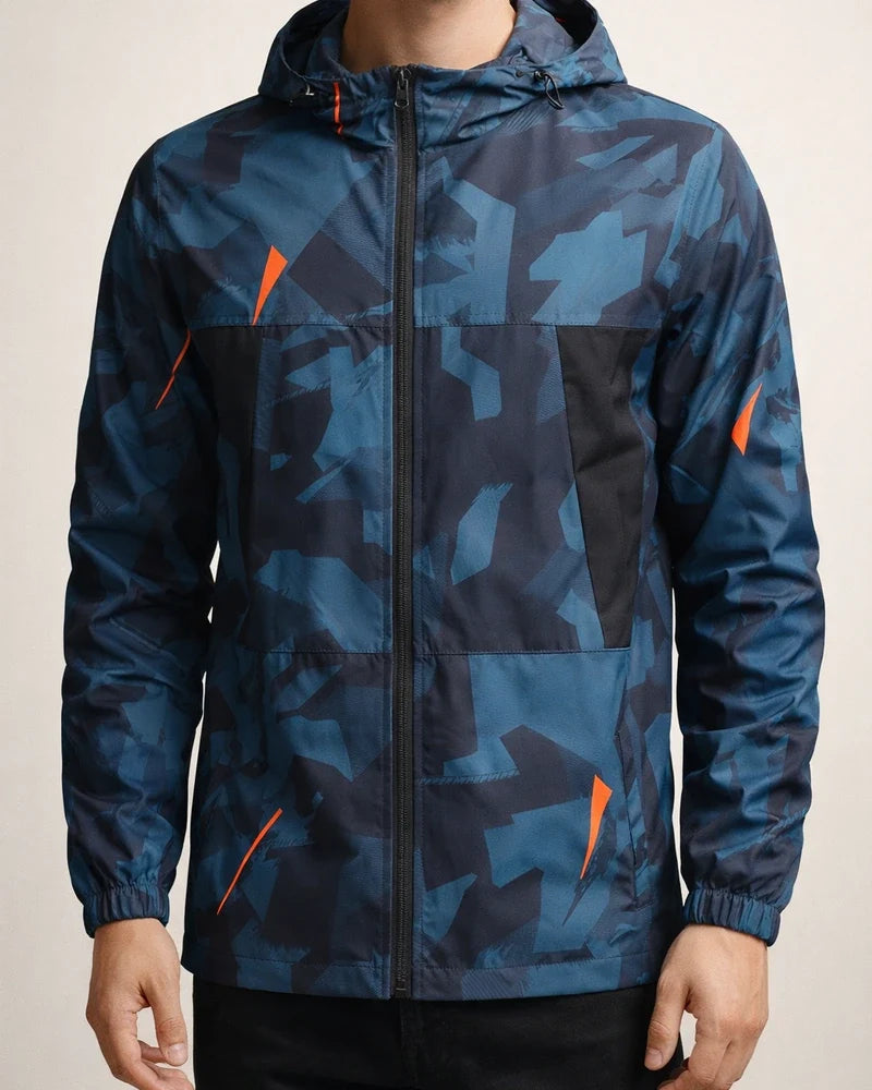 Men's Lightweight Spring/Fall Hiking Jacket - Casual Windbreaker Hooded Outdoor Sports Jacket | JRSEE:01e40b2d-6b91-47ef-8d48-d3dfcf05bee9