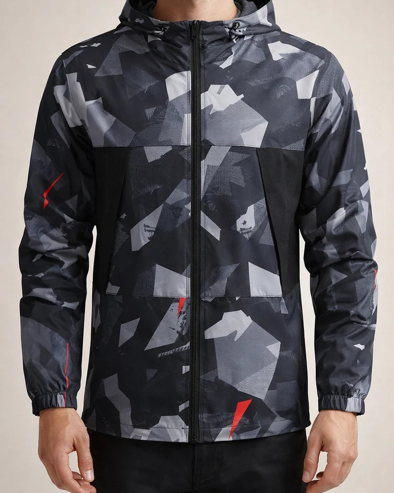 Men's Lightweight Spring/Fall Hiking Jacket - Casual Windbreaker Hooded Outdoor Sports Jacket | JRSEE:84177742-5b98-4291-a920-c13be55e2991