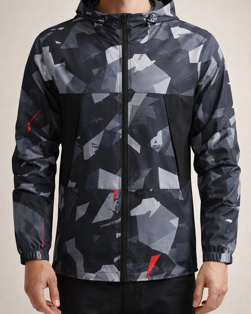 Men's Lightweight Spring/Fall Hiking Jacket - Casual Windbreaker Hooded Outdoor Sports Jacket | JRSEE:84177742-5b98-4291-a920-c13be55e2991