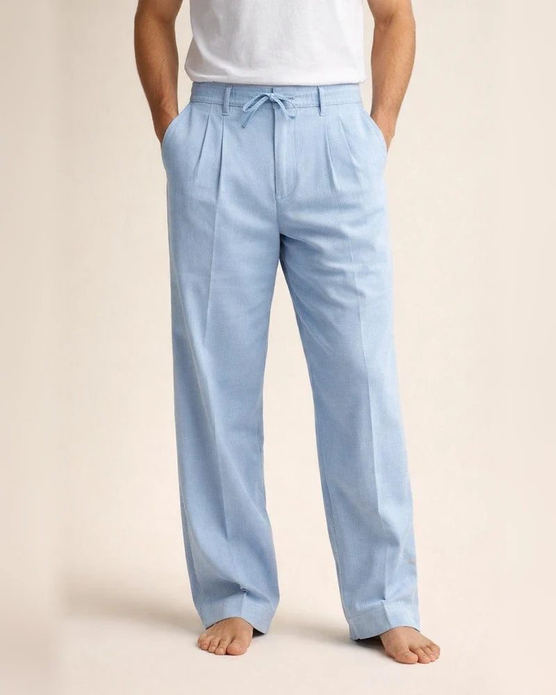 Men's Linen Long Pants Summer Beach Pants Solid Color Casual Vacation Pants | JRSEE:40bc4f62-e4aa-44a9-be0d-642b0c6c5d86