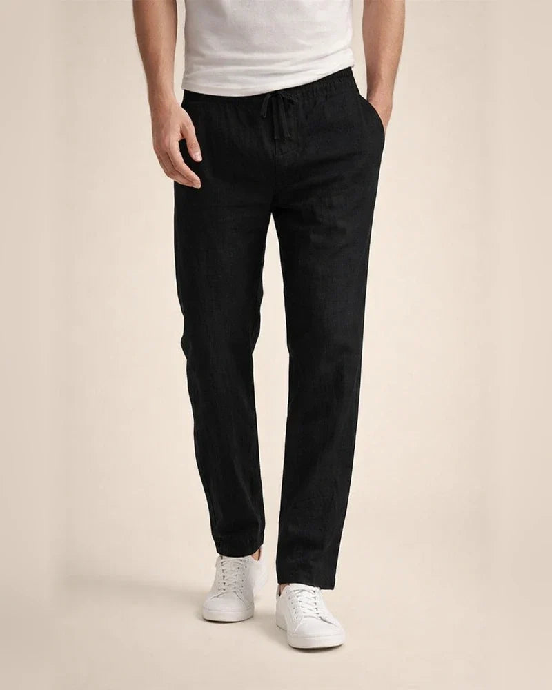 Men's Linen Pants Beach Pants White Black khaki M L XL | JRSEE:23d66af1-f36e-49fa-8b7c-68d7b5e0941d