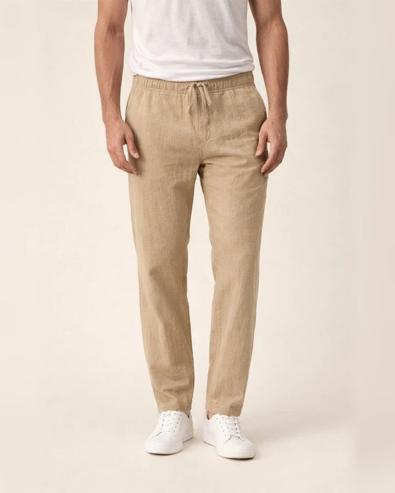 Men's Linen Pants Beach Pants White Black khaki M L XL | JRSEE:e46ba326-0131-481c-be47-ea44f287b043