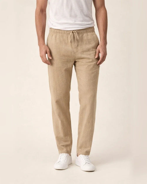 Men's Linen Pants Beach Pants White Black khaki M L XL | JRSEE:e46ba326-0131-481c-be47-ea44f287b043