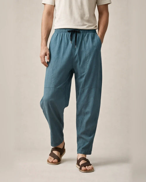 Men's Linen Pants Drawstring Lightweight Pants / Trousers Linen Pants White Black Green Summer Winter Sports Activewear Micro-elastic Loose Fit / Casual / Athleisure | JRSEE:3e0cc55a-cf9c-4754-8083-ef1592145550