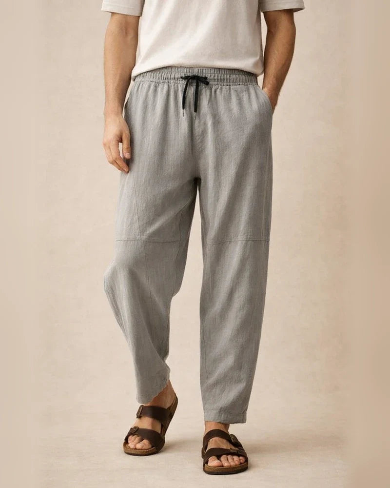 Men's Linen Pants Drawstring Lightweight Pants / Trousers Linen Pants White Black Green Summer Winter Sports Activewear Micro-elastic Loose Fit / Casual / Athleisure | JRSEE:da6b0c72-7598-4ad1-95d9-98c3720974bf